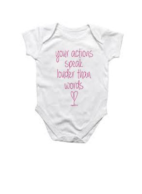 SweetFit Your Actions Baby Grow (Size: 3-6 Months)
