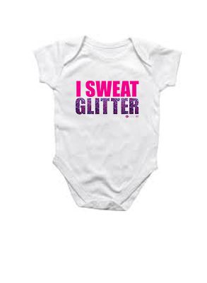 SweetFit I Sweat Glitter Baby Grow (Size: 3-6 Months)