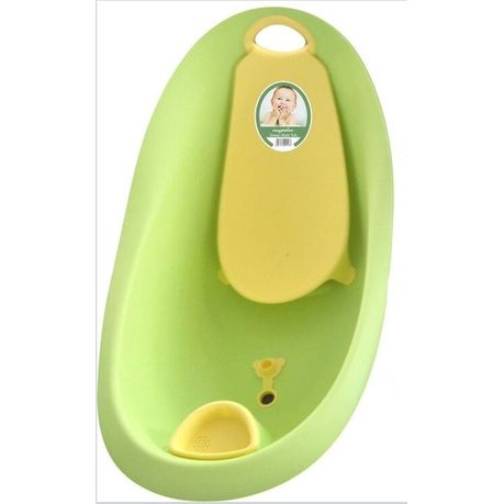 green baby bath tub