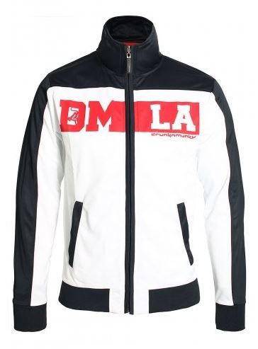 Drunknmunky Track Top - Black, White &amp; Grey
