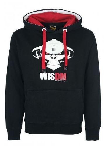 Drunknmunky Pull Over Hoodie - Black, White &amp; Grey