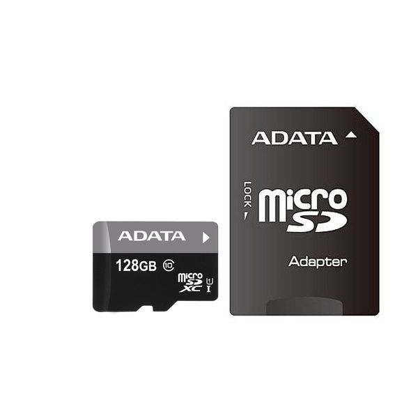 Adata 128GB Class 10 Micro SD XC and SD Adapter