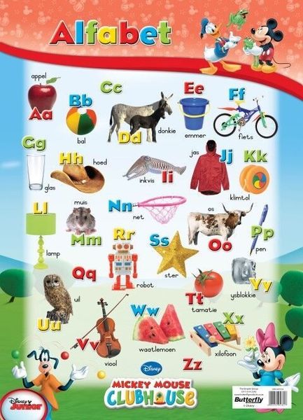Butterfly Wallchart - Mickey Mouse Alfabet