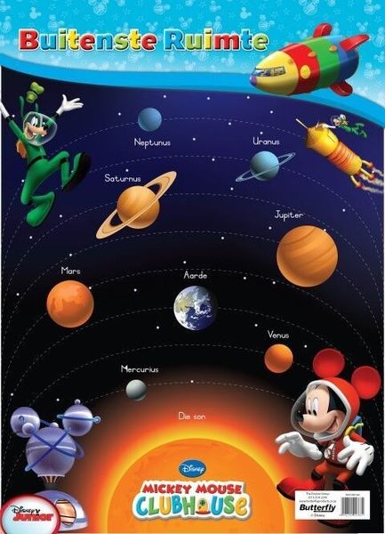 Butterfly Wallchart - Mickey Mouse Buitenste Ruimte