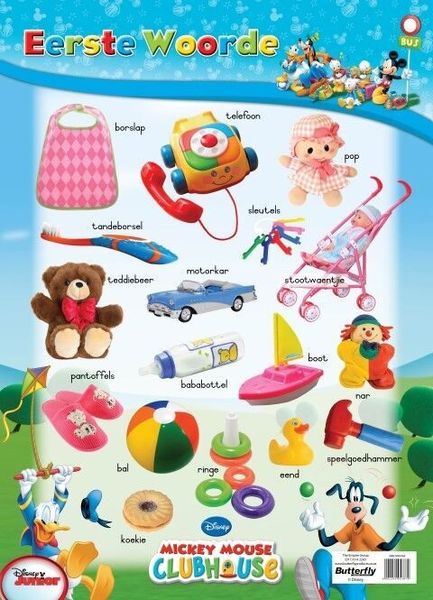 Butterfly Wallchart - Mickey Mouse Eerste Woorde