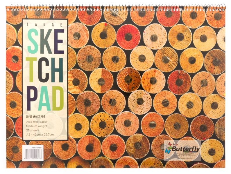 Butterfly A3 25 Sheets Sketch Book