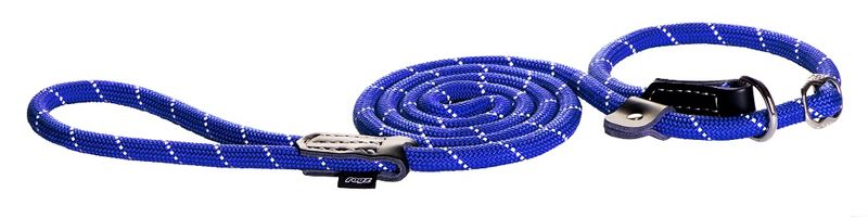 Rogz - 9mm 1.8m Long Moxon Rope Lead - Blue