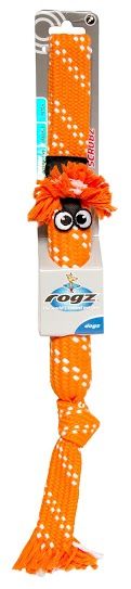 Rogz - Scrubz Teeth Cleaning Dog Toy - Medium 44cm - Orange