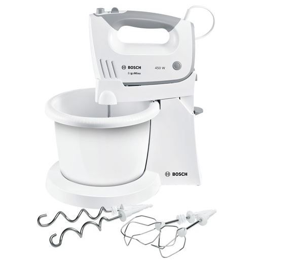 Bosch - Hand Mixer Bowl With Stand - White &amp; Grey