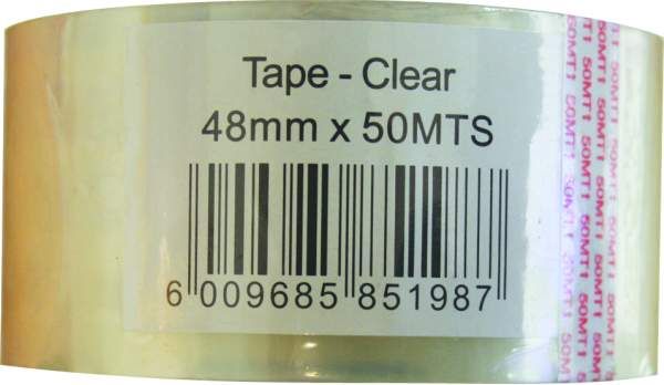 Marlin Clear Packaging Tape 48mm x 50m (Single Unit)