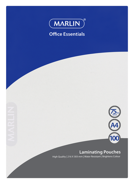 Marlin A4 75micron Laminating Pouches