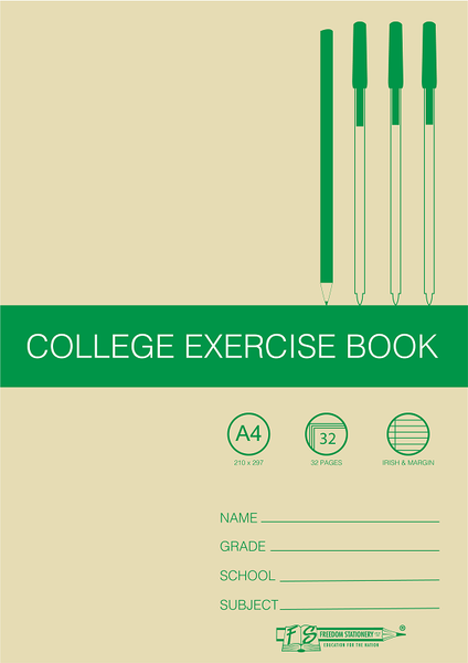 Freedom Stationery 32 Page A4 I&amp;M College Exercise Book (20 Pack)