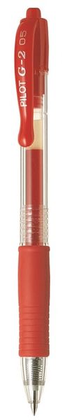 Pilot G-2 0.5 Fine Nib Gel Retractable Pen - Red