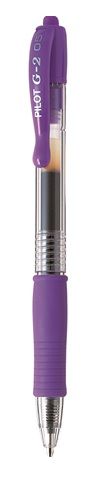 Pilot G-2 0.5 Fine Nib Gel Retractable Pen - Violet