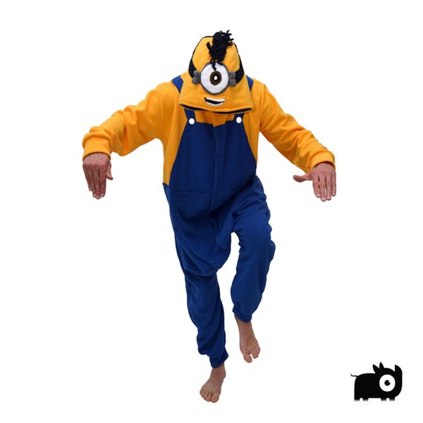 aFreaka Adults One Eyed Minion Inspired Onesie - Blue &amp; Yellow
