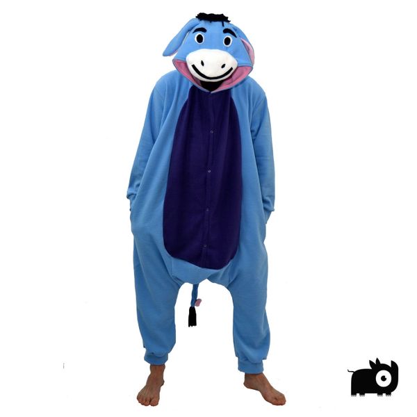 aFreaka Adults Eyore Inspired Onesie - Blue &amp; Purple
