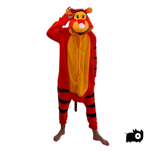 aFreaka Adults Tigger Inspired Onesie - Yellow &amp; Red