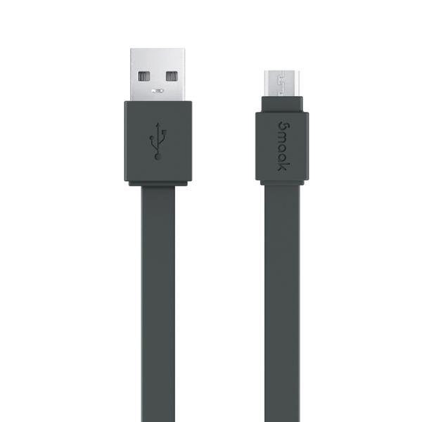 Smaak Micro USB 2.0 Flat 1.5M Cable - Black