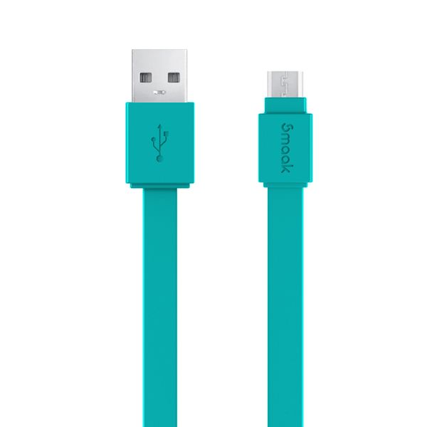 Smaak Micro USB 2.0 Flat 1.5M Cable - Teal