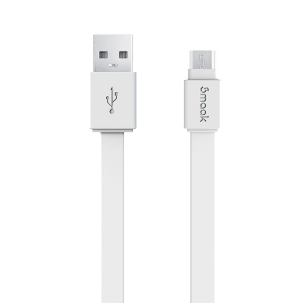 Smaak Micro USB 2.0 Flat 1.5M Cable - White
