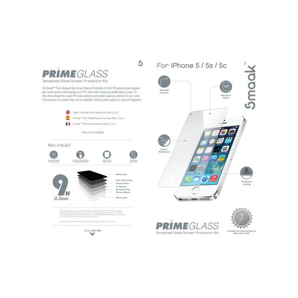 Smaak Screen Pro iPhone 5/5S/5C Tempered Glass
