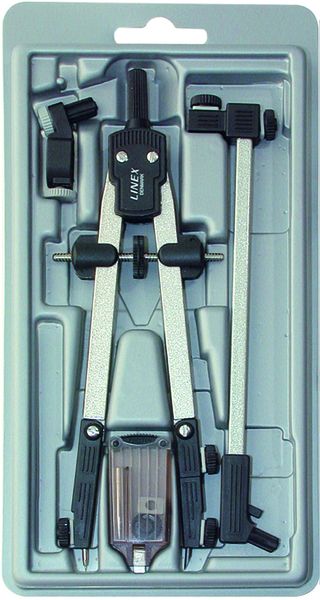 Linex Quick Acting Bow Compass Set 780 with Extension Arm
