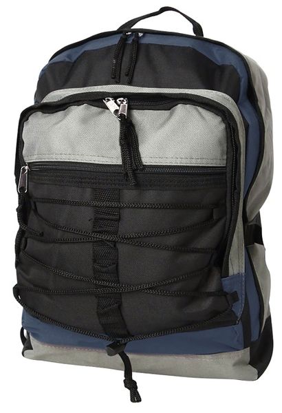 Gotcha Student Laptop Backpack - Black-Grey-Navy