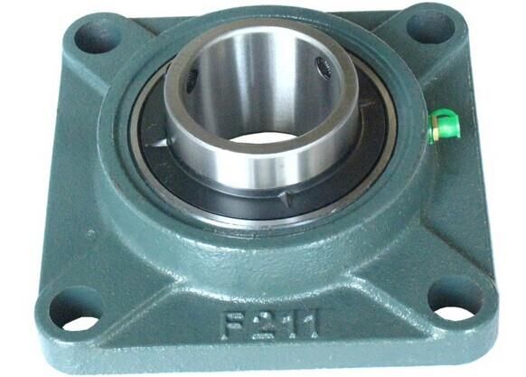 ISO UCF203 4 Hole Square Flange Bearing - 17mm Bore