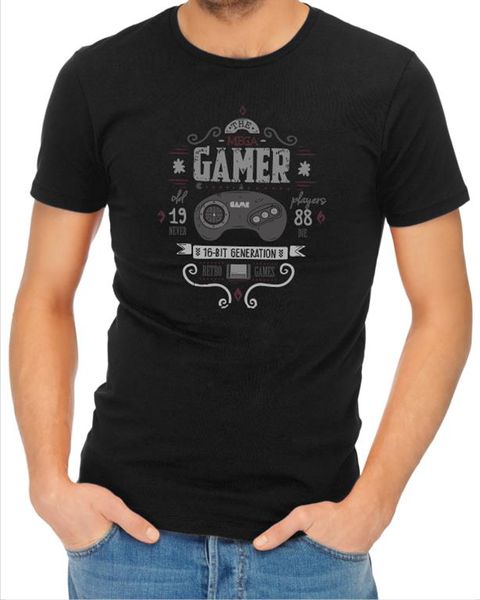 JuiceBubble The Mega Gamer Men's Navy T-Shirt (Size: 4X-Large)