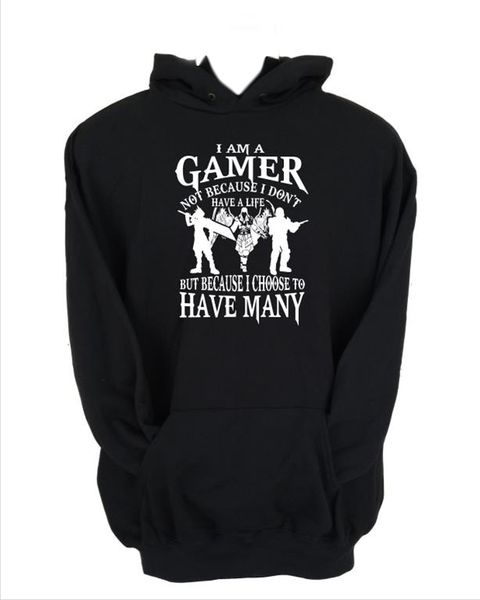 JuiceBubble I'm a Gamer Men's Red Hoodie