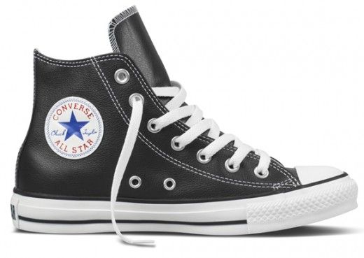 Converse All Star Unisex Chuck Taylor Leather Hi - Black | Shop Today ...