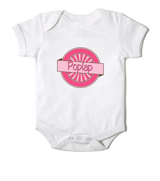 Moederliefde Poplap Short Sleeve Baby Bodyvest - White