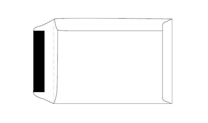 Merpak B5 Pocket White Gummed Flap Envelopes (250 x 176mm) - Box of 500