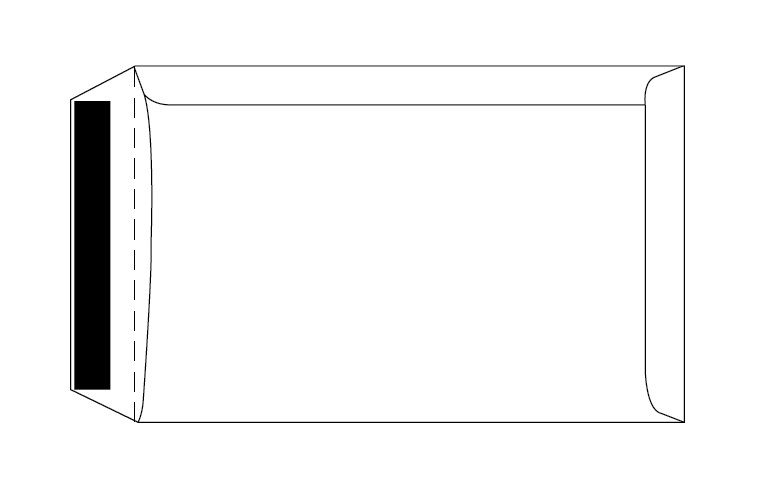 Merpak B4 Pocket White Gummed Flap Envelopes (353 x 250mm) - Box of 250