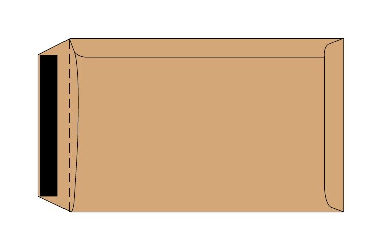 Merpak B4 Pocket Brown Gummed Flap Envelopes (353 x 250mm) - Box of 250