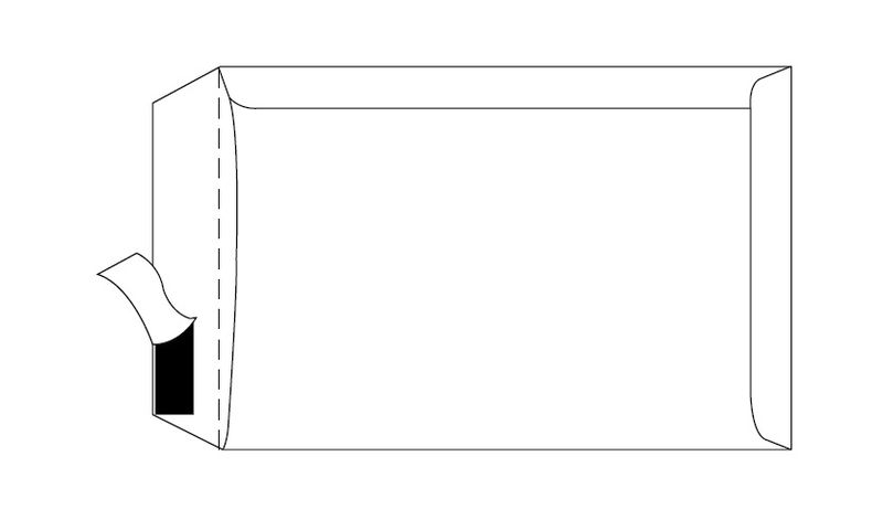 Merpak E4 Pocket White Simpli Stik Envelopes (400 x 280mm) - Box of 250