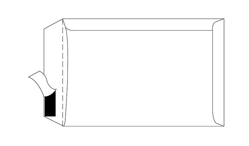 Merpak C3 Pocket White Simpli Stik Envelopes (458 x 324mm) - Box of 250