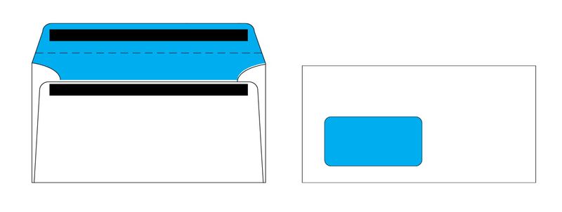 DL Banker White Opaque Window KwikSeal Envelope (110x220mm) Box of 500