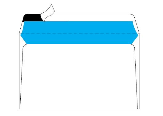Merpak C6 Banker White Opaque Simpli Stik Envelopes (114 x 162mm) - Box of 500