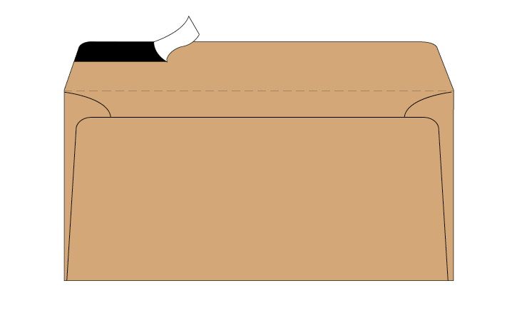 Merpak C5 Banker Brown Simpli Stik Envelopes (157 x 229mm) - Box of 500
