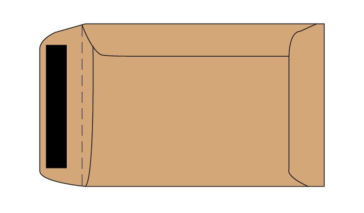 Merpak Seed Bag No.1 Brown Gummed Flap Pocket Envelopes (83 x 67mm) - Box of 1000