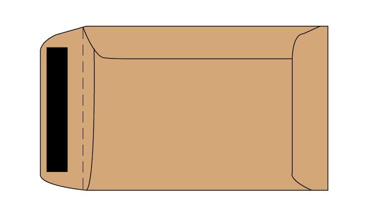 Merpak Seed Bag No.4 Brown Gummed Flap Pocket Envelopes (115 x 80mm) - Box of 1000