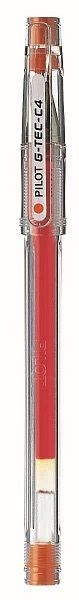 Pilot G-Tec-C4 0.4mm Needle Tip Pen - Orange