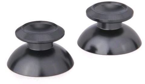 ZedLabz Alloy Metal Thumb Stick Replacements x2 Spare Parts - Gun Metal Grey (PS4)