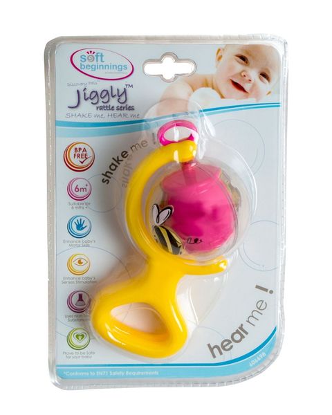 Soft Beginnings Jiggly Rattle-Bee