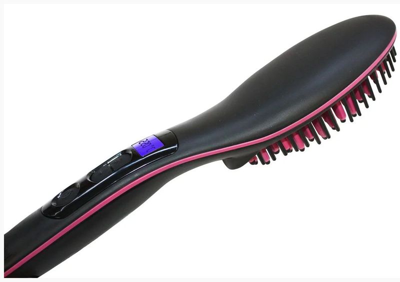 Igia Pro-Line Ceramic Hair Straightener Brush - Pink