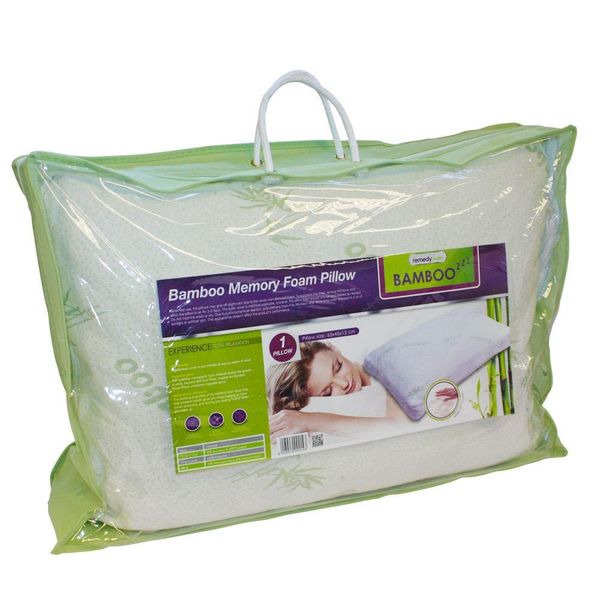 Bamboo Memory Foam Pillow - Cream