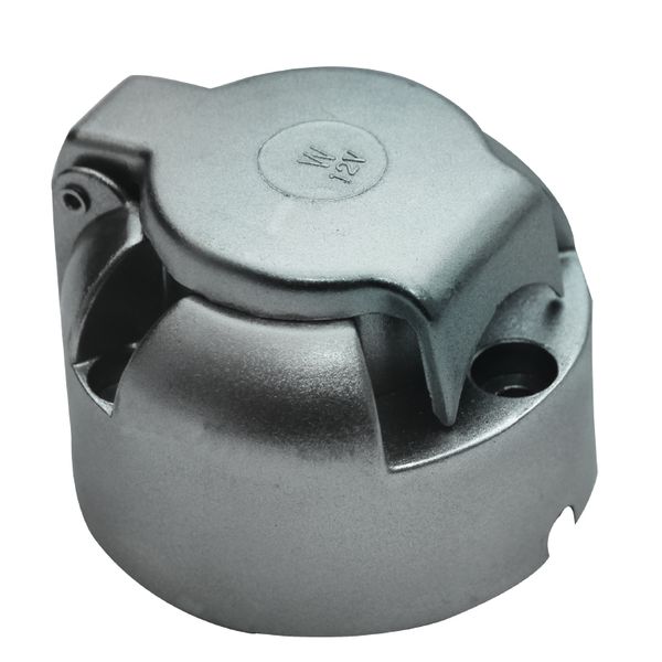 Fragram - 7 Pin Trailer Metal Socket - Silver