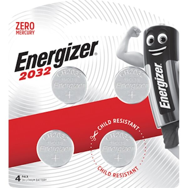 Energizer 3V Lithium Coin Battery 4 Pack 2032