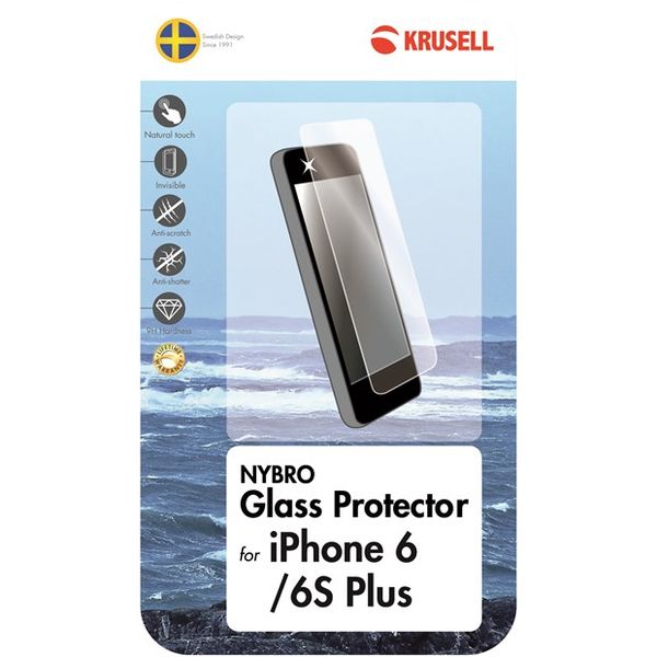Krusell Nybro Glass Screen Protector for iPhone 6/6s Plus - Clear